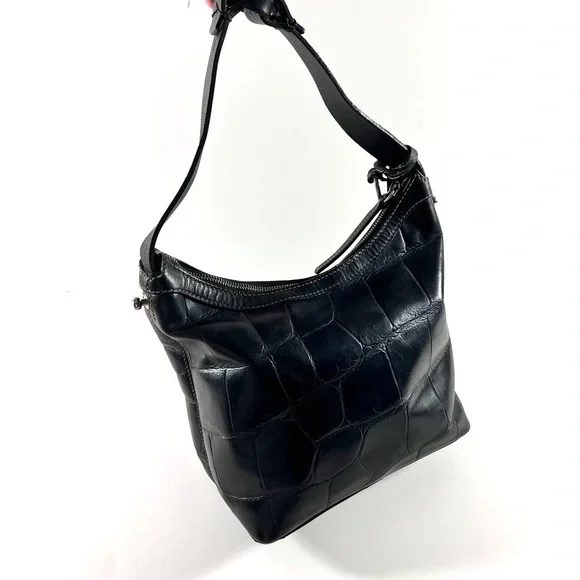 Dooney & Bourke Leather Shoulder Bag Black - Picture 3 of 13
